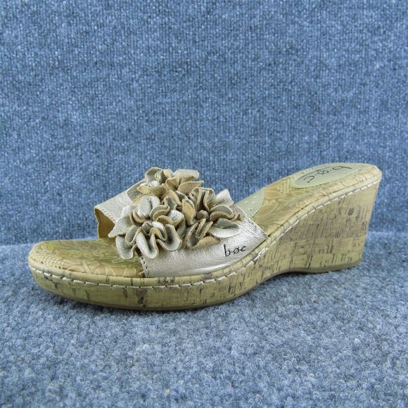 Born Concept Women Slide Sandal Shoes Taupe Leather Size 9‎ Medium - Picture 1 of 10
